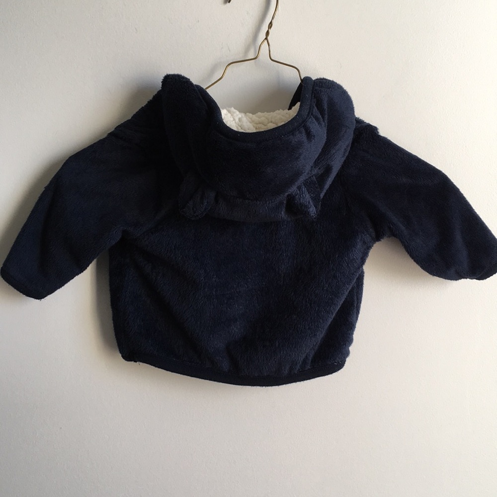 Granimals | Teddy Bear Ear Hooded Sherpa & Fleece Zip Up Coat